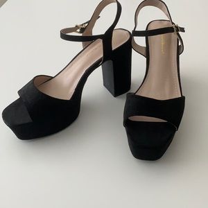 Platforms Heels, Black